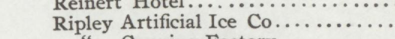 The line reading Ripley Artificial Ice Co in the 1904 atlas index