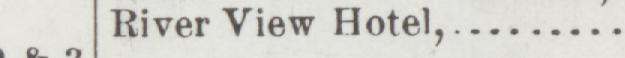 The index line reading River View Hotel in the 1900 atlas