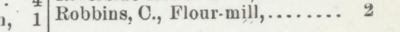 The line reading Robbins, O., Flour-mill in the 1900 atlas index