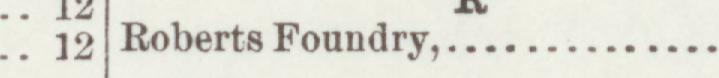 The line reading Roberts Foundry in the 1897 atlas index