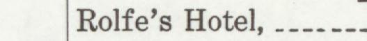 The index line reading Rolfe's Hotel in the 1916 atlas