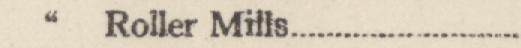 The line reading Roller Mills in the 1922 atlas index