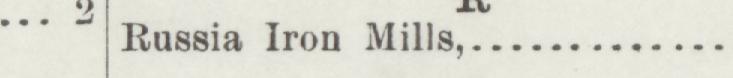 The line reading Russia Iron Mills in the 1898 atlas index