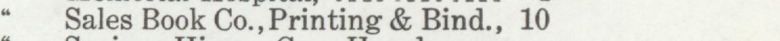 The line reading Sales Book Co., Printing & Bind in the 1919 atlas index