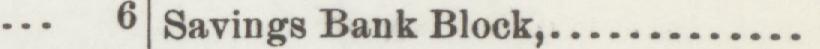 The line reading Savings Bank Block in the 1892 atlas index