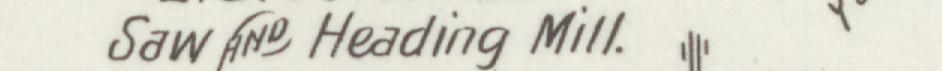 The line reading Saw AND Heading Mill in the 1895 atlas index