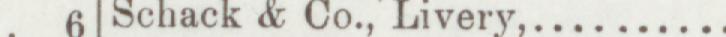 The index line reading Schack & Co., Livery in the 1893 atlas