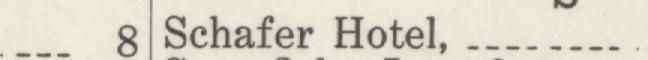 The line reading Schafer Hotel in the 1915 atlas index