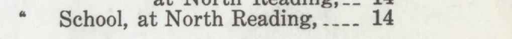 The line reading School, at North Reading in the 1918 atlas index