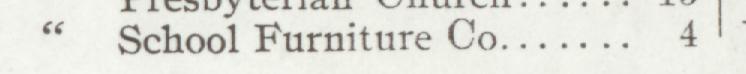 The line reading School Furniture Co in the 1905 atlas index