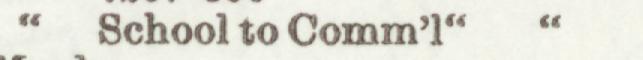 The line reading School to Comm'l" in the 1906 atlas index