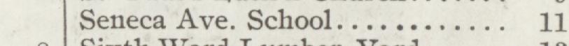 The line reading Seneca Ave. School in the 1904 atlas index