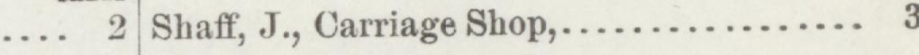 The line reading Shaff, J., Carriage Shop in the 1893 atlas index