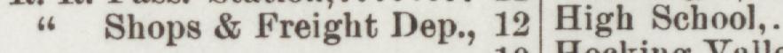 The line reading Shops & Freight Dep., 12 in the 1893 atlas index