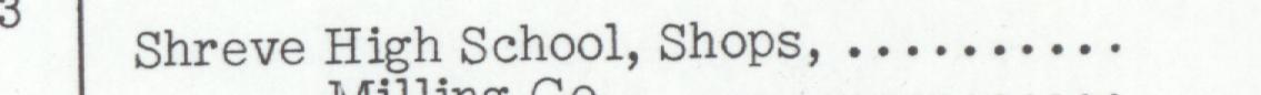 The line reading Shreve High School, Shops in the 1950 atlas index