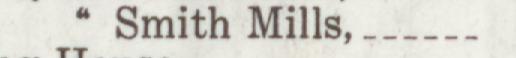 The line reading Smith Mills in the 1924 atlas index