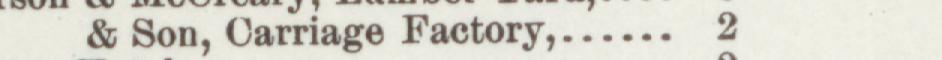 The line reading Son, Carriage Factory in the 1892 atlas index