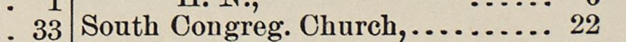 The line reading South Congreg. Church in the 1890 atlas index