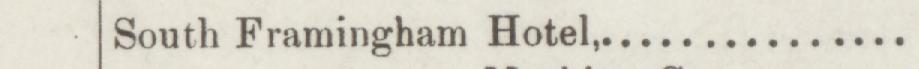 The line reading South Framingham Hotel in the 1887 atlas index