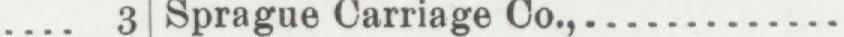 The line reading Sprague Carriage Co in the 1901 atlas index
