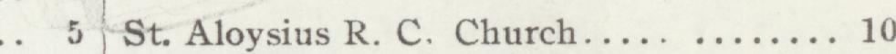 The index line reading St. Aloysius R. C. Church in the 1908 atlas