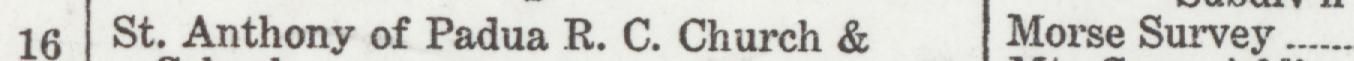 The line reading St. Anthony of Padua R. C. Church & in the 1926 atlas index