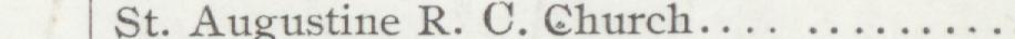 The line reading St. Augustine R. C. Church in the 1906 atlas index