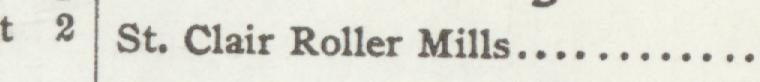 The line reading St. Clair Roller Mills in the 1907 atlas index