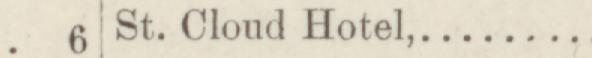 The line reading St. Cloud Hotel in the 1884 atlas index