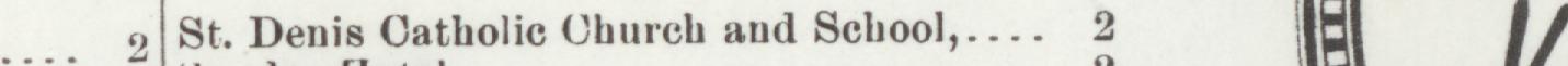 The line reading St. Denis Catholic Church and School in the 1902 atlas index