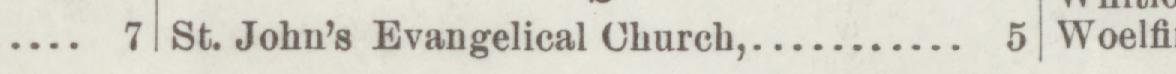 The line reading St. John's Evangelical Church in the 1887 atlas index
