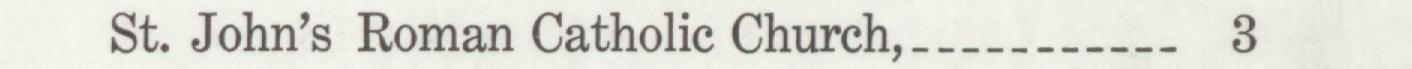 The line reading St. John's Roman Catholic Church in the 1914 atlas index