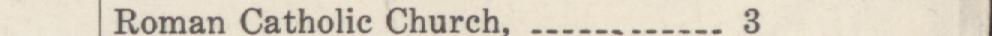 The index line reading Roman Catholic Church. 3 in the 1922 atlas