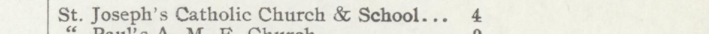 The line reading St.Joseph's Catholic Church & School in the 1907 atlas index