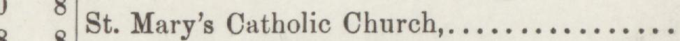 The line reading St. Mary's Catholic Church in the 1889 atlas index
