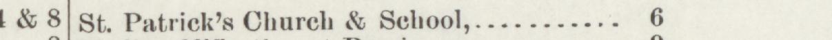 The index line reading St. Patrick's Church & School in the 1894 atlas