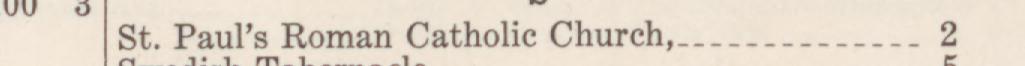 The line reading St. Paul's Roman Catholie Church in the 1940 atlas index