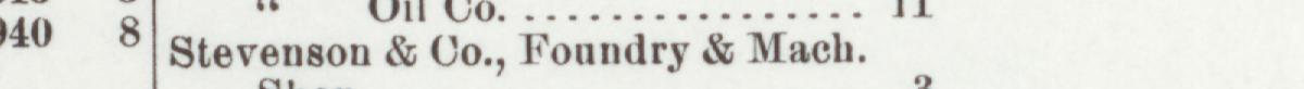 The index line reading Sterenson & Uo., Foundry & Mach in the 1903 atlas