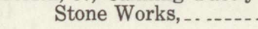The line reading Stone Works in the 1911 atlas index