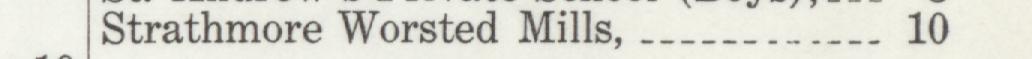 The line reading Strathmore Worsted Mills in the 1909 atlas index