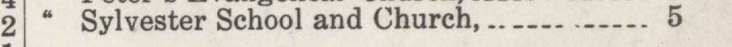 The line reading Sylvester School and Church in the 1949 atlas index