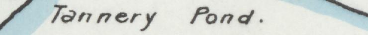 The line reading Tannery Pond in the 1897 atlas index