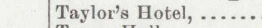 The line reading Taylors Hotel in the 1901 atlas index