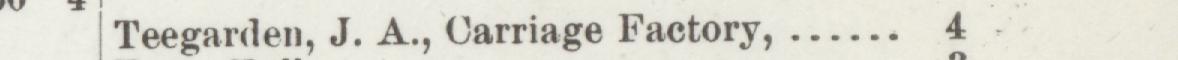 The line reading Teegarden, J. A., Carriage Factory in the 1892 atlas index