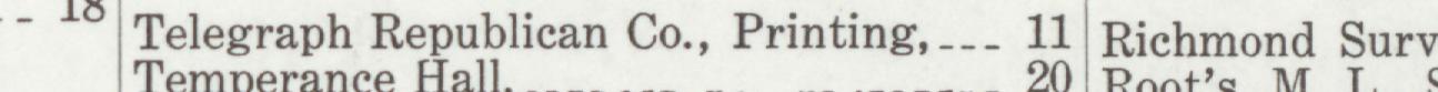 The line reading Telegraph Republican Co., Printing in the 1919 atlas index