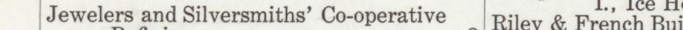 The line reading Tewelers and Silversmiths' Co-operative in the 1911 atlas index