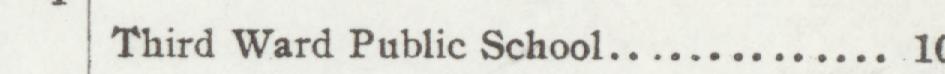 The line reading Third Ward Public School in the 1907 atlas index