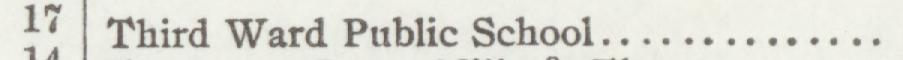 The index line reading Third Ward Public School in the 1907 atlas
