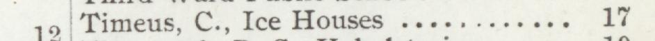 The line reading Timeus, C.,Ice Houses in the 1907 atlas index
