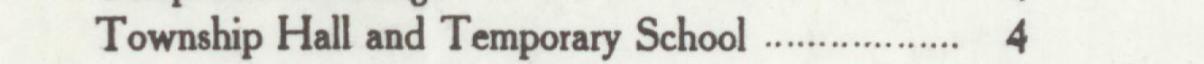 The line reading Township Hall and Temporary School in the 1912 atlas index